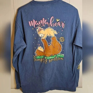 Simply Southern Blue Mama Bear Longsleeve Tshirt Large